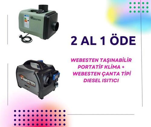 Taşınabilir Portatif Klima+ Çanta Tipi Dizel Isıtıcı ikili set