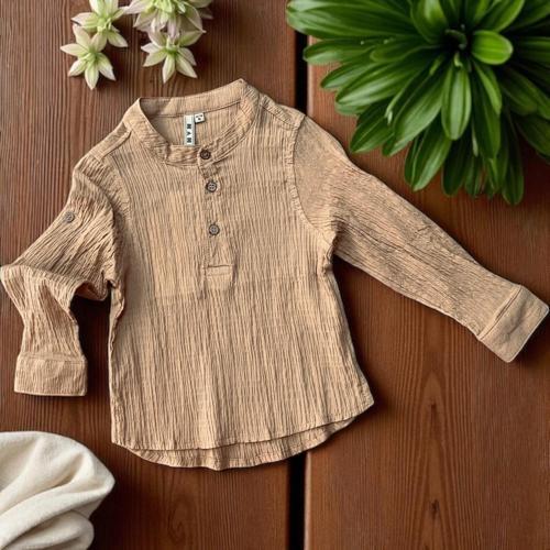 HAKİM YAKA GÖMLEK Camel