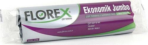 20 ADET FLOREX-513 EKO JUMBO 80X110CM ÇÖP TORBASI (5060)