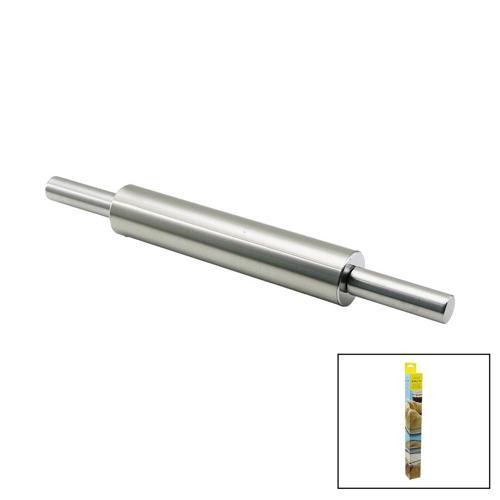VOCEN ROLLİNG PİN ÇELİK METAL MERDANE - HAMUR RULOSU MERDANE: 25CM - SAP: 2X9CM =T.UZUNLUK:43CM (5060)