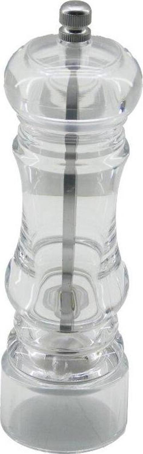 KÜÇÜK AKRİLİK ŞEFFAF MİKA KRİSTAL PLASTİK BAHARAT ÖĞÜTÜCÜ ÇAP: 5CM Y: 17.5CM (5060)