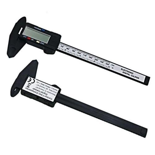 150 Mm Dijital Kumpas Elektronik Fiber Karbon Kaplı Plastik - Kumpas (5060)