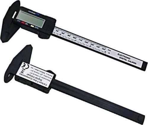 150 Mm Dijital Kumpas Elektronik Fiber Karbon Kaplı Plastik - Kumpas (5060)