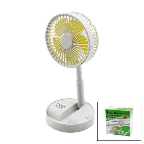 MASA ÜSTÜ VANTİLATÖR USB ŞARJIL KATLANIR FAN=13.6CM - UZAYAN AYAK=11-16CM 180 DERECE TELEFONLUKLU GS-275 (5060)