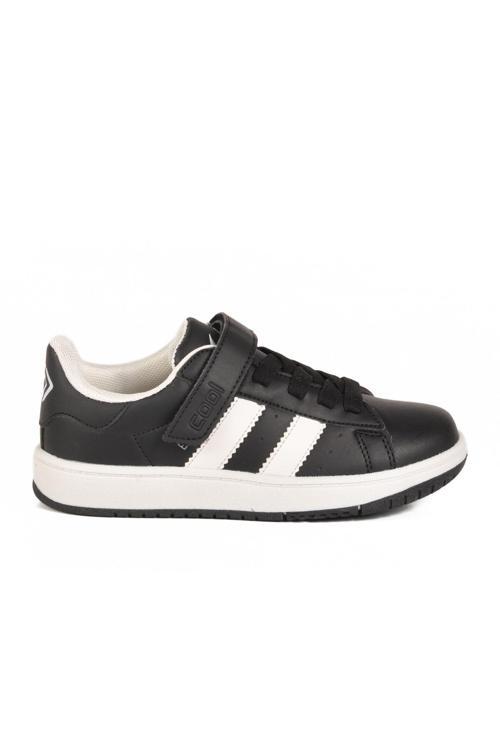 Siyah Cırtlı Hafif Erkek Çocuk Sneaker Cooper F