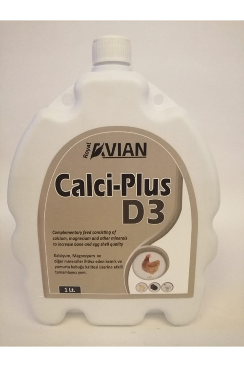 Calci Plus D3 1 Lt. Kanatlılar, Yumurta Kabuk Kalitesi Için Tamamlayıcı Yem