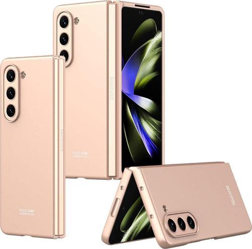 Galaxy Z Fold 5 Ile Uyumlu Kılıf Mat Görünümlü 180° Açılıp Kapanabilir Z-kıpta