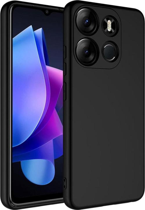 Tecno Spark Go 2023 ile Uyumlu Kılıf Kadife Iç Yüzey Silikon Z-Mara Lansman Vieri Kılıf Siyah