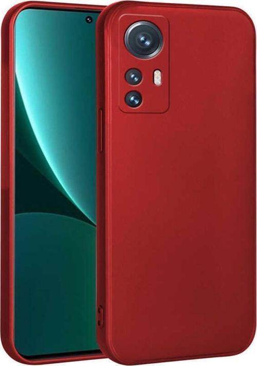Xiaomi Mi 12 Lite Ile Uyumlu Kılıf Premier Silikon Koruyucu Kapak Kırmızı