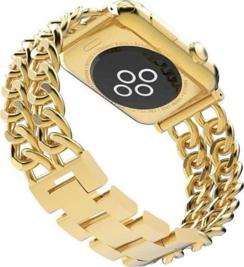 ???apple Watch 38mm Zincir Desenli Metal Kordon