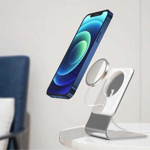 2 In 1 Magsafe Şarj Aleti Metal Alaşım Gövde L312 Mat Yüzeyli Şık Tasarım Şarj Standı