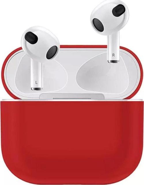 3  Kulaklık Koruyucu Mdl04 Ince Silikon Slim Kapak Kılıf Kırmızı