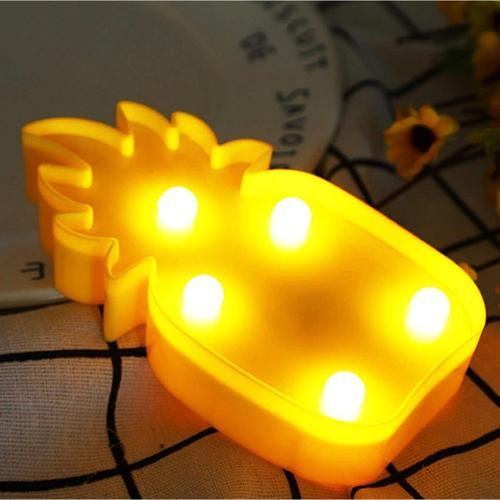 Ananas Dekoratif Mini 25cm Led Aydınlatma