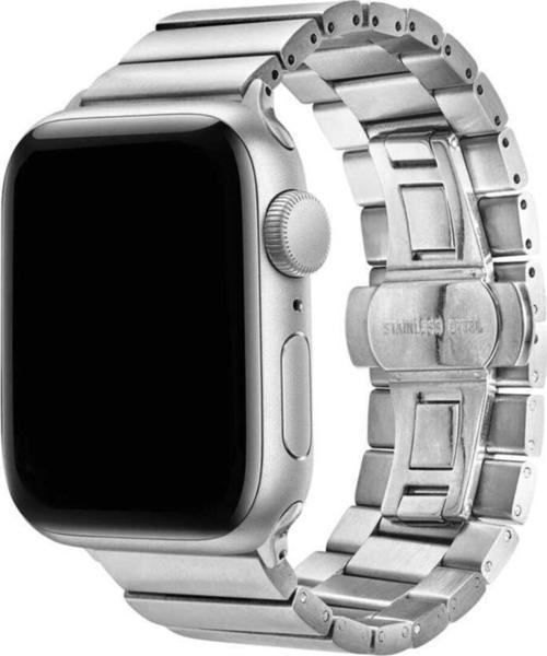 Apple Watch 40mm Metal Arjen Katlamalı Kordon Gümüş