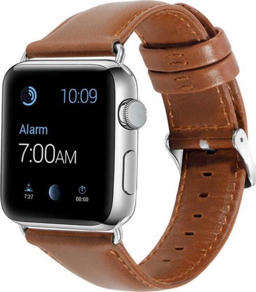 Apple Watch 44mm Deri Kordon Kahverengi