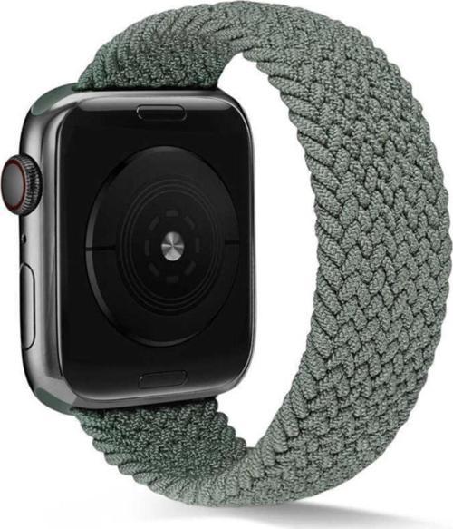 Apple Watch 44mm Knitting Braid Large Kordon Koyu Yeşil