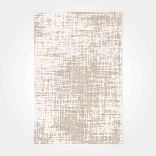 Mackenzie Çizgili Krem Polyester Dikdörtgen Pamuk Makinada Yıkanabilir Kaymaz Taban Dijital Makine Baskı Salon Halı-I-Cr-Printed Carpet-2540PC-80x150