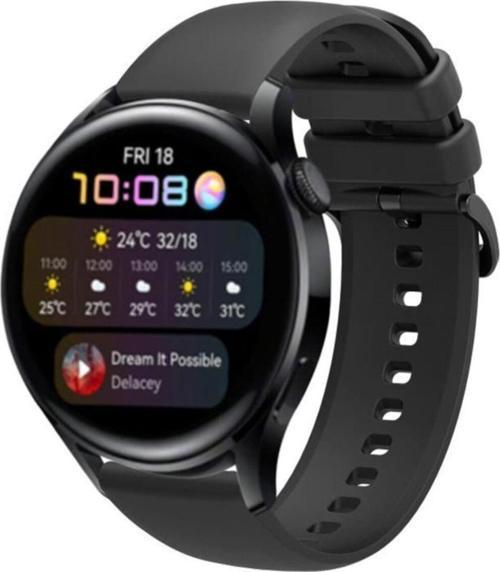 Galaxy Gear S3 Kayış Termoplastik Perforated Kordon Siyah
