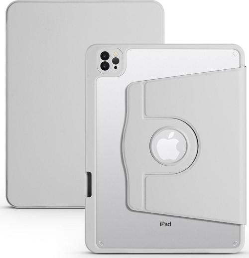 Apple Ipad Pro 11 2018 Ile Uyumlu Kılıf Z- Termik Kalem Bölmeli Dönebilen Standlı Kılıf Gri