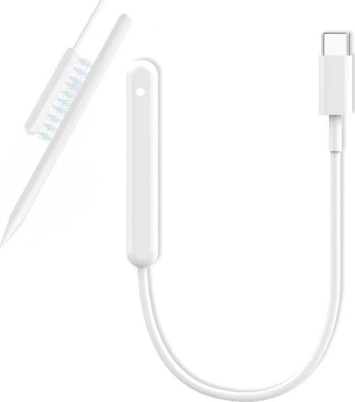Apple Pencil 2. Nesil İle Uyumlu Masaüstü Manyetik Type-C Şarj Cihazı Beyaz