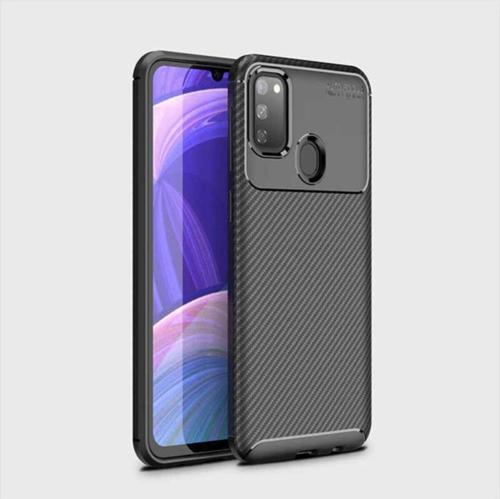 Galaxy M21 Kılıf Karbon Delüx Tpu Silikon Siyah