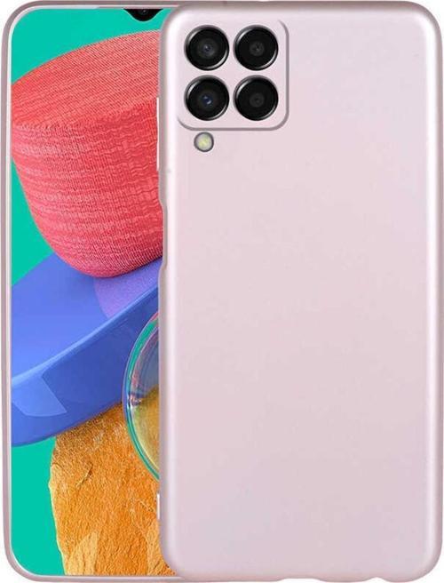 Galaxy M33 Ile Uyumlu Kılıf Premier Silikon Kapak Rosegold