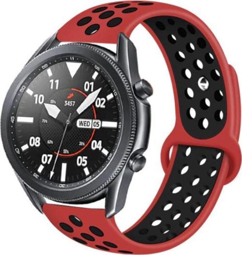 Kırmızı Galaxy Watch 3 45mm Delikli Spor Kayış