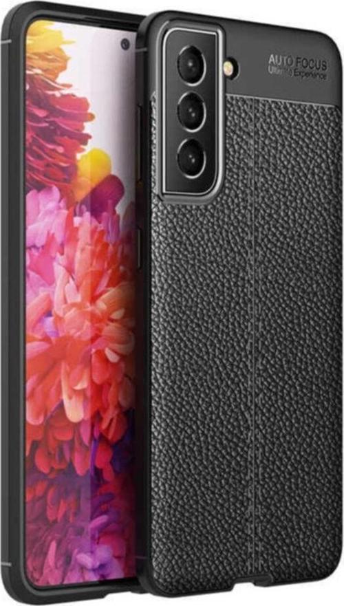 Galaxy S22 Plus Kılıf Niss Silikon Deri Görünümlü Siyah