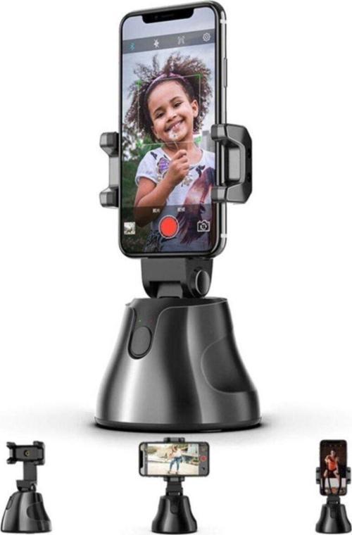 Otomatik Akıllı Çekim Selfie 360 Rotasyon Otomatik Akıllı Takip Vlog Kamera Telefon Tutucu