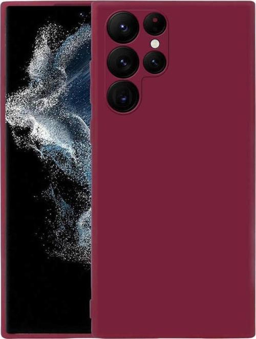 Galaxy S22 Ultra Ile Uyumlu Kılıf Mara Silky Termoplastik Kılıf Koyu Mor