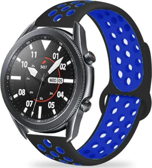 Siyah Galaxy Watch 3 45mm Delikli Spor Kayış