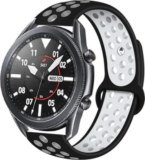 Siyah Watch 3 45mm Delikli  Spor Akıllı Saat Kordon