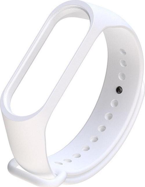 Xiaomi Mi Band 5 Ile Uyumlu Saat Kayışı Ent Kaliteli Spor Saat Termoplastik Kordon Beyaz