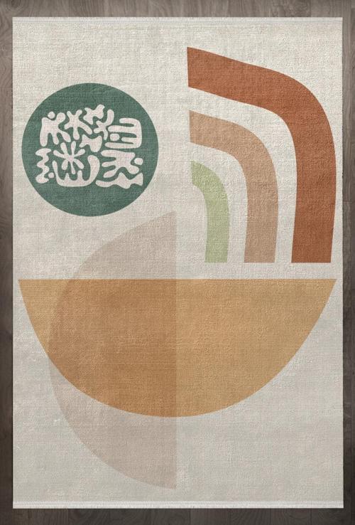 Modern Beyaz Pamuk Dikdörtgen Modern Desenli Pamuk Makinada Yıkanabilir Hav Toz Vermez Leke Tutmayan Kaymaz Taban Dijital Makine Baskı Salon Yolluk Mutfak Halı