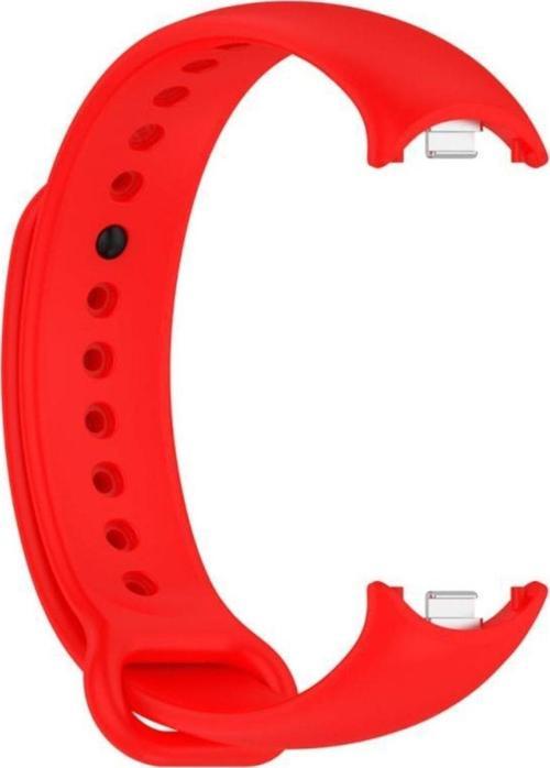 Xiaomi Mi Band 8 Ile Uyumlu Akıllı Bileklik Kayışı Kaliteli Termoplastik Kordon Kırmızı