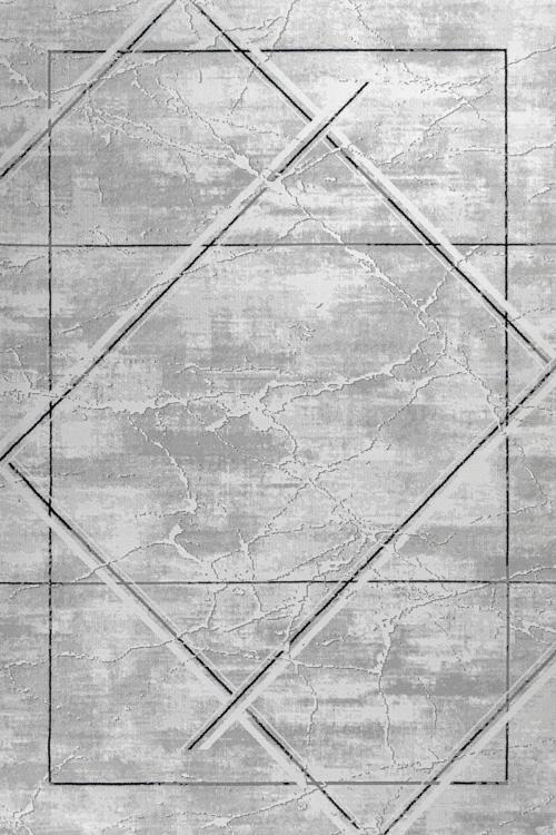 Gri Geometrik Etnik Modern Desenli Pamuk Makinada Yıkanabilir Hav Toz Vermez Leke Tutmayan Kaymaz Taban Dijital Makine Baskı Salon Yolluk Mutfak Halı