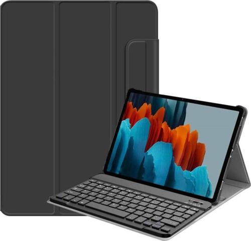 Galaxy Tab S7 Sm-t870 Standlı Mıknatıslı Bluetooth Klavyeli Clever Cover Kılıf Siyah