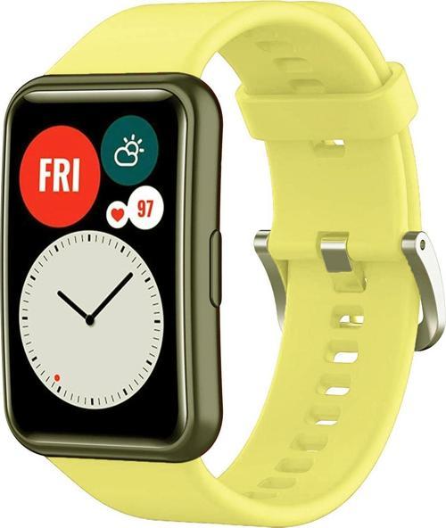 Huawei Watch Fit 2 Ile Uyumlu Saat Kayışı Uyumlu Spor Saat Kontrast Renkli Lagniappe Silikon Kordon