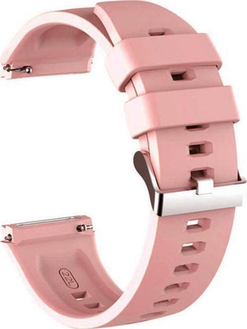 Huawei Watch Gt3 Pro Ile Uyumlu 46 Mm Çapraz Silikon Kayış Kordon Pembe