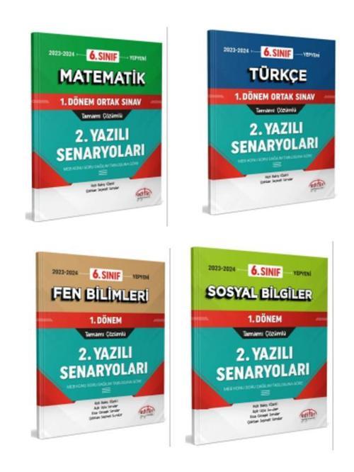 Editör Yayınevi 6. Sınıf 1. Dönem Ortak Sınavı 2. Yazılı Senaryoları Tamamı Çözümlü