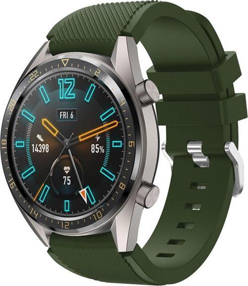 Huawei Watch Gt3 Pro Ile Uyumlu 46 Mm Classic Frontier Kayış Kordon Koyu Yeşil