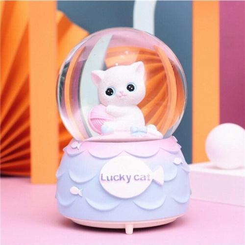 Işıklı Müzikli Kar Püskürtmeli Büyük Boy Pilli Kar Küresi 16x32 No-35
