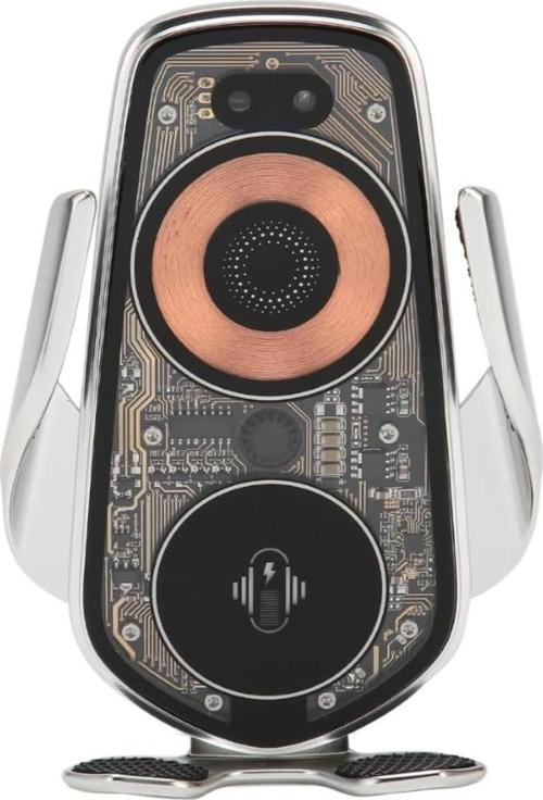 Kablosuz Araç İçi Cep Telefonu Şarj 2in1 Telefon Tutucu ve Şarj Araç 4.7-6.9 inç Uyum Transparan Q8