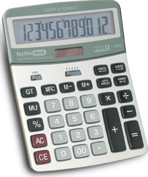 HESAP MakineSI 12 HANE DÜZELTMELİ METAL 6922