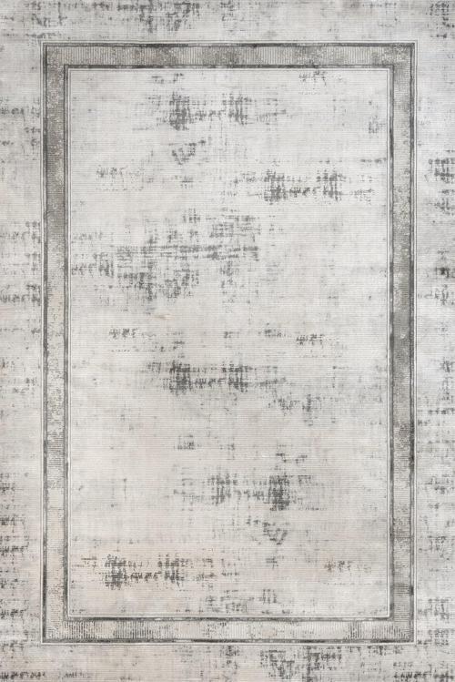 Gri Geometrik Etnik Modern Desenli Pamuk Makinada Yıkanabilir Hav Toz Vermez Leke Tutmayan Kaymaz Taban Dijital Makine Baskı Salon Yolluk Mutfak Halı