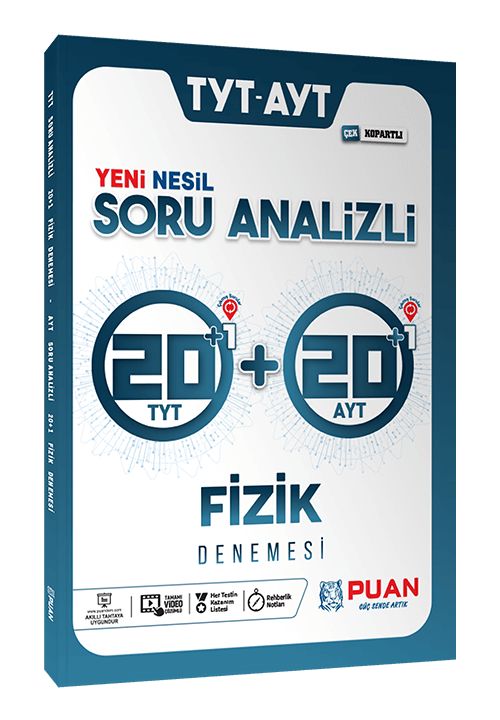 Puan Yayınları Tyt-Ayt Fizik 20+20 Denemesi