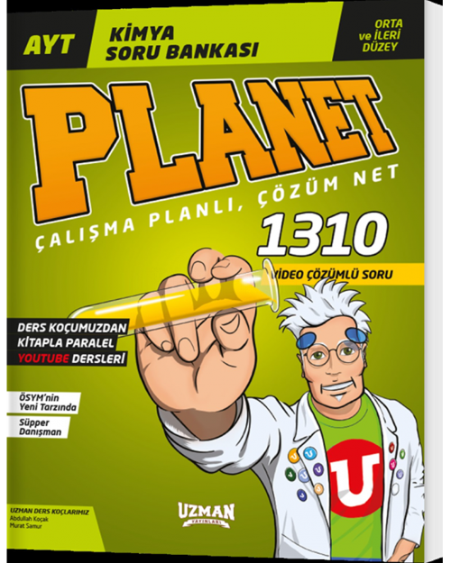 Uzman Yayınları Ayt Kimya Planet Orta ve İleri Düzey Soru Bankası