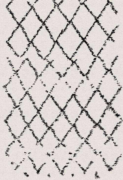 Bugulme Krem Çizgili Etnik Modern Desenli Pamuk Makinada Yıkanabilir Hav Toz Vermez Leke Tutmayan Kaymaz Taban Dijital Makine Baskı Salon Yolluk Mutfak Halı