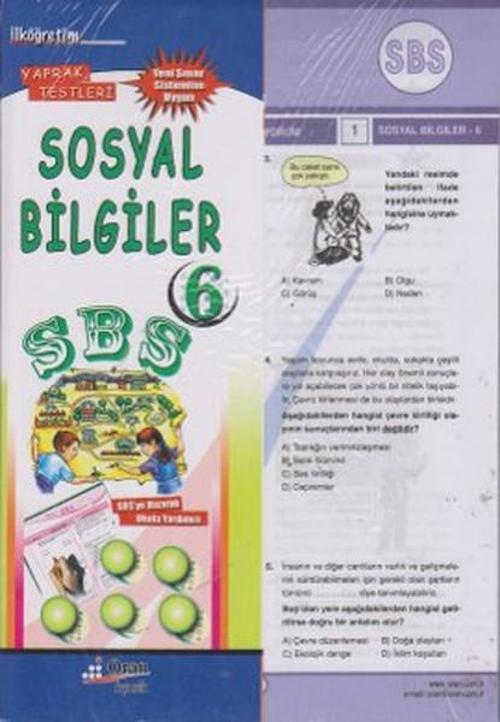 SBS İlk Öğretim 6 Sosyal Bilgiler Yaprak Testleri