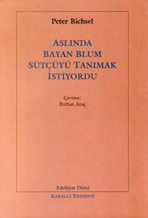 Aslında Bayan Blum Sütçüyü Tanımak